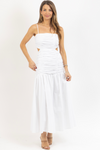 MIRAMAR WHITE MIDI DRESS