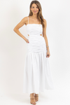 MIRAMAR WHITE MIDI DRESS