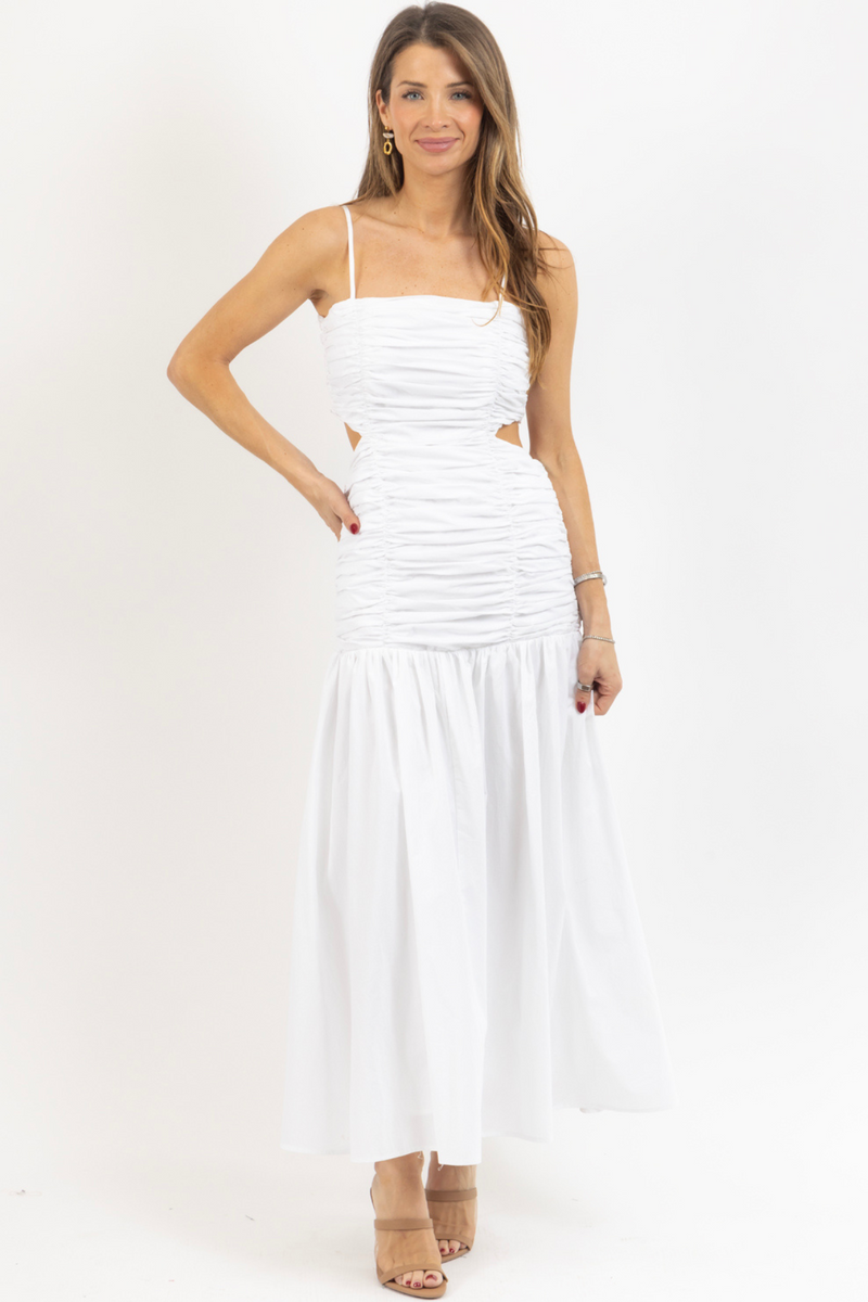 MIRAMAR WHITE MAXI DRESS