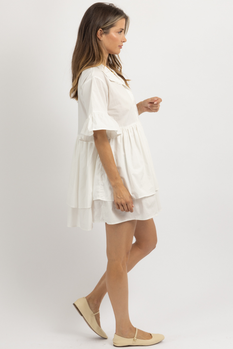 MASON IVORY SHIRT DRESS