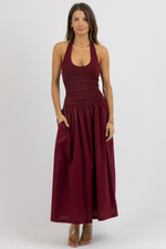 ODETTE WINE DRESS