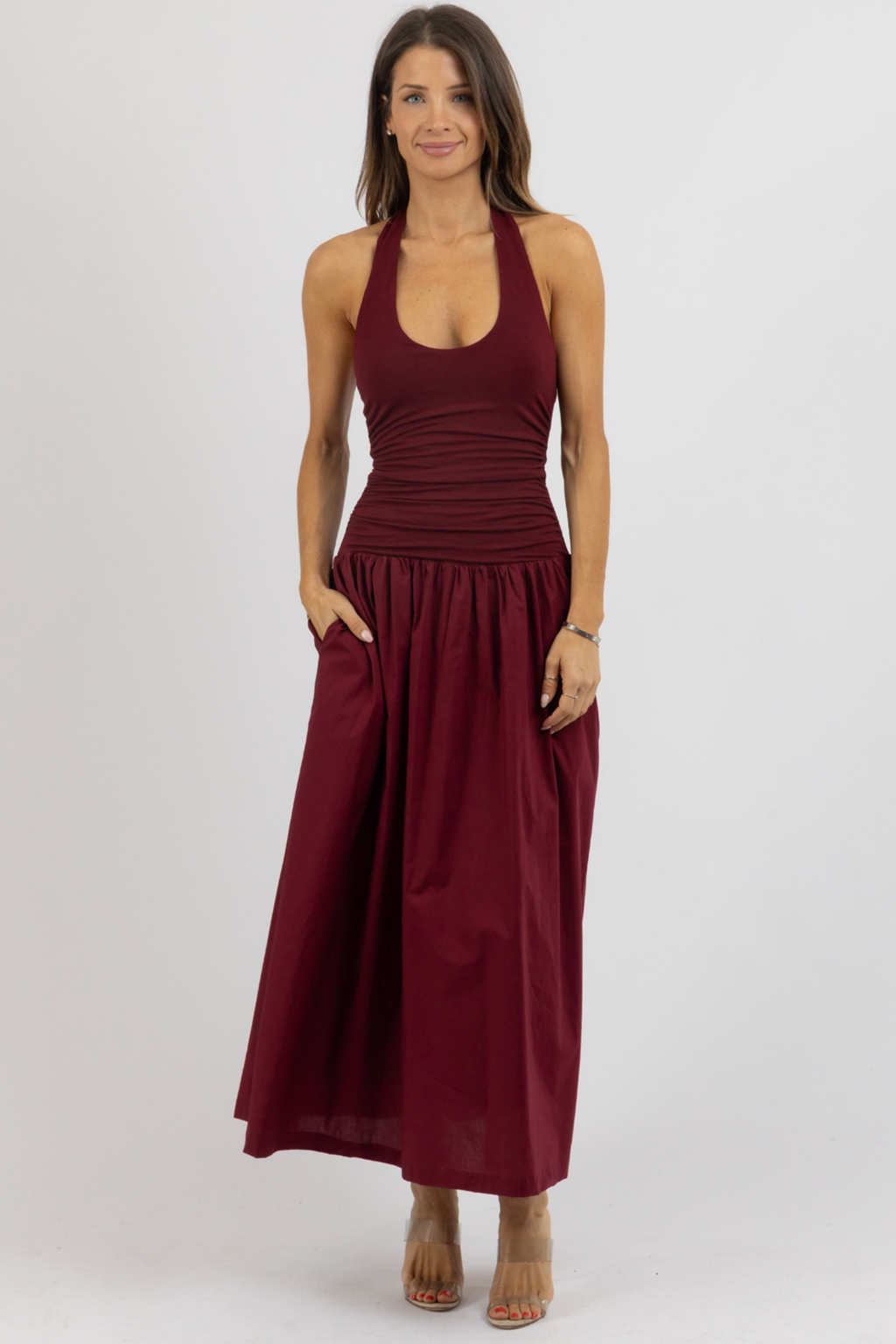ODETTE WINE DRESS