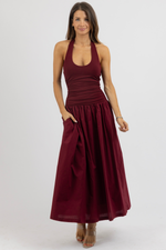 ODETTE WINE DRESS