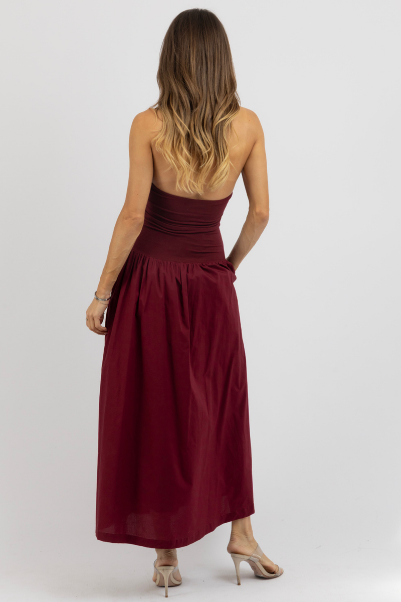 ODETTE WINE DRESS