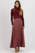 ILYA MERLOT TWO-PIECE DRESS
