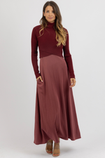 ILYA MERLOT TWO-PIECE DRESS