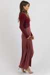 ILYA MERLOT TWO-PIECE DRESS