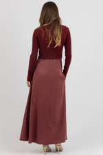 ILYA MERLOT TWO-PIECE DRESS