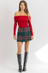 WREN PLAID SKORT