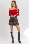 WREN PLAID SKORT