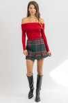 WREN PLAID SKORT
