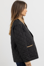 YORKSHIRE BLACK QUILTED JACKET