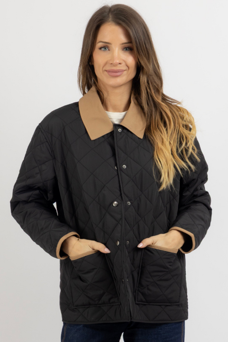 YORKSHIRE BLACK QUILTED JACKET