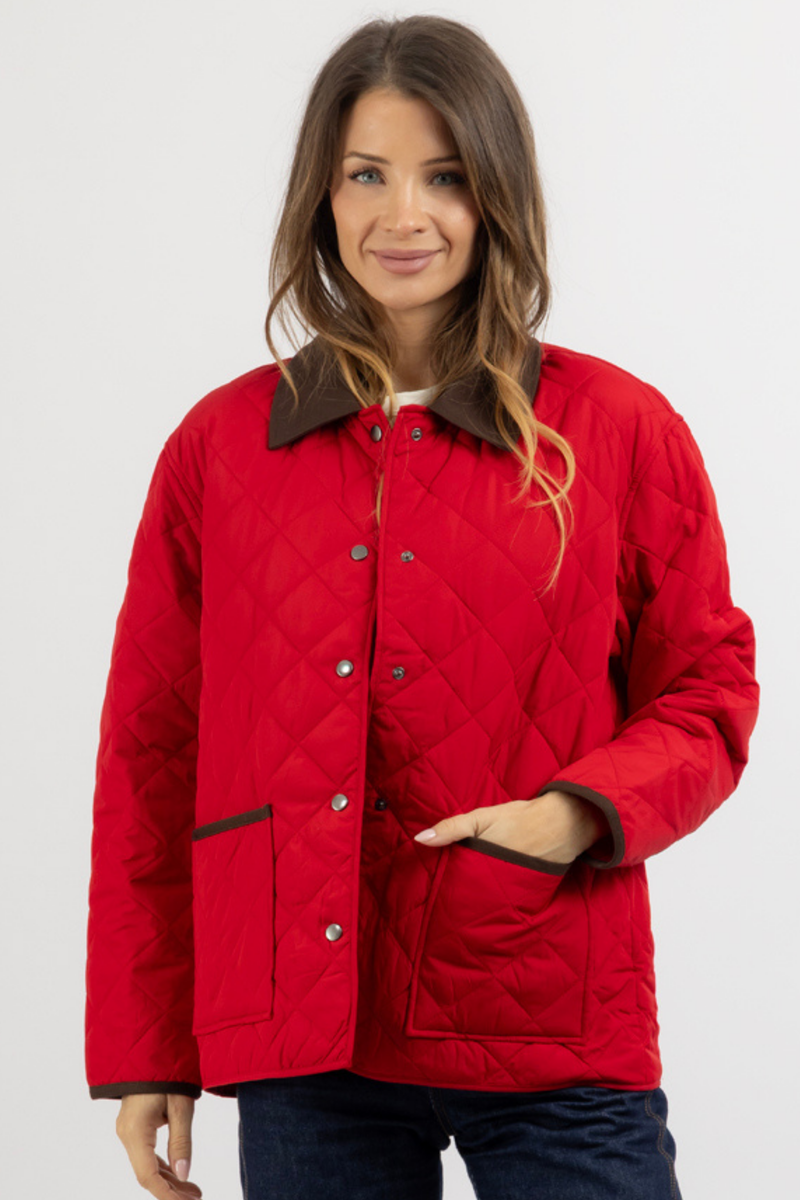 YORKSHIRE RED QUILTED JACKET