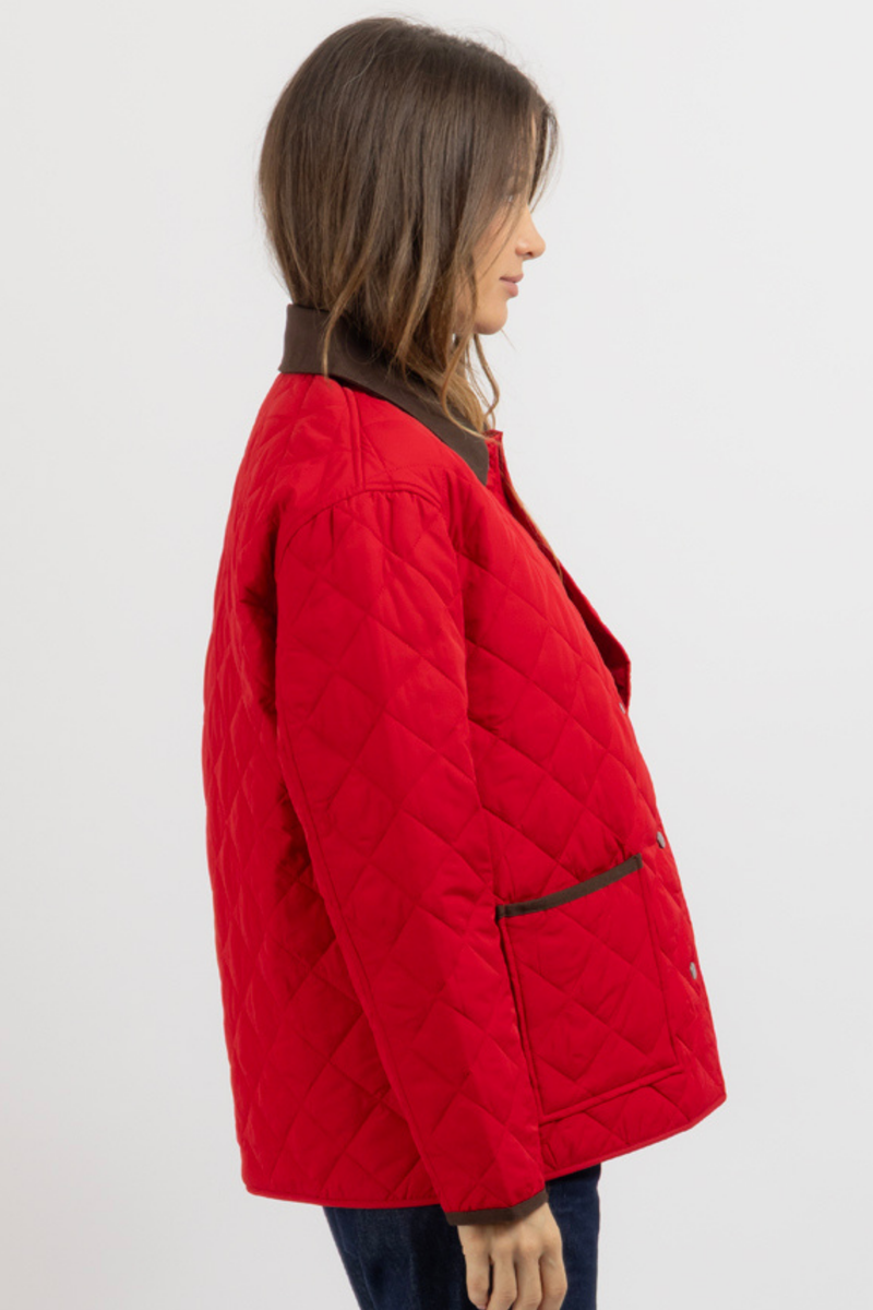 YORKSHIRE RED QUILTED JACKET