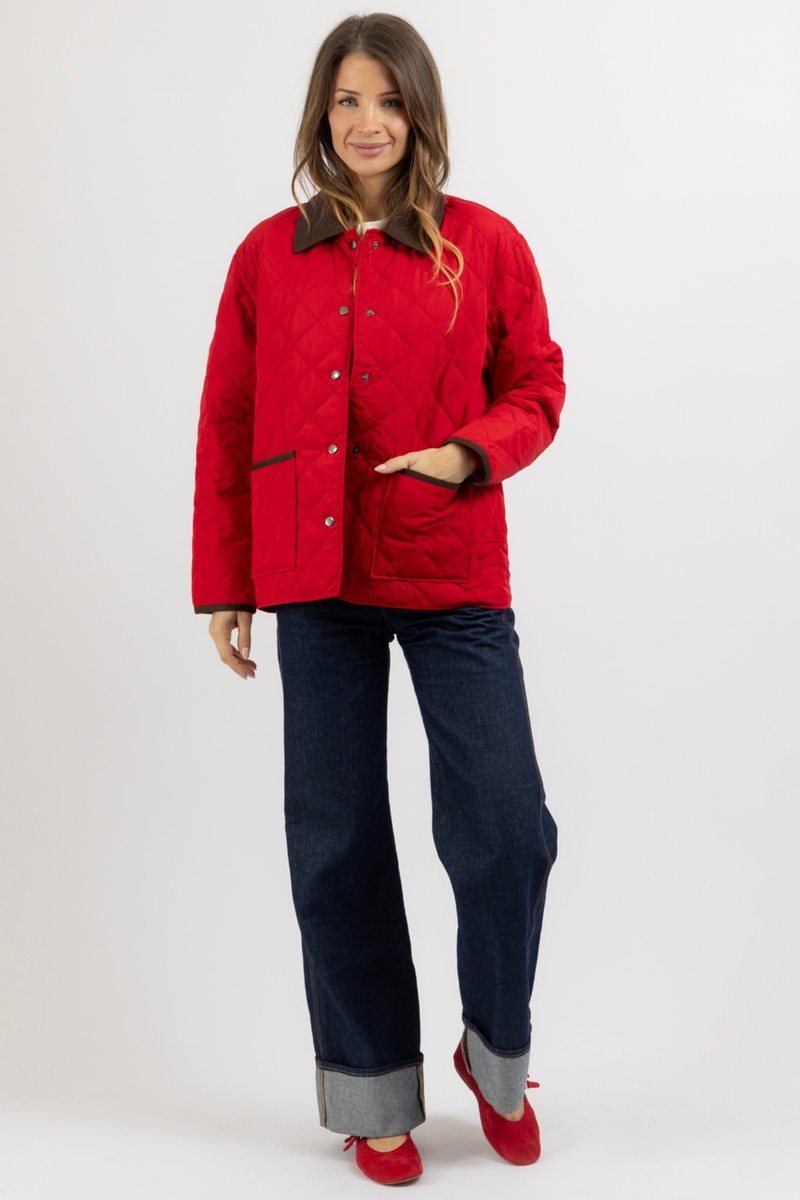 YORKSHIRE RED QUILTED JACKET