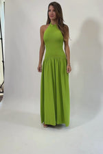 INDIE CHARTREUSE DRESS