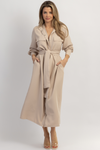 AMSTERDAM SNAP BUTTON TIED DRESS