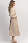 AMSTERDAM SNAP BUTTON TIED DRESS
