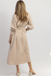AMSTERDAM SNAP BUTTON TIED DRESS