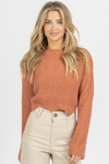 SIENNA BELL SLEEVE CROPPED SWEATER