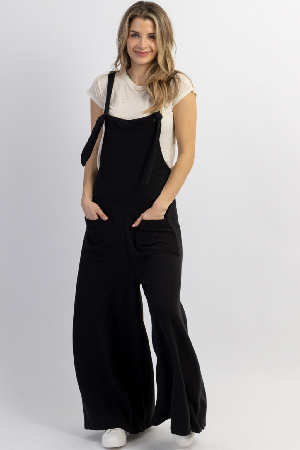 MOXIE MIDNIGHT RELAXED COTTON JUMPSUIT
