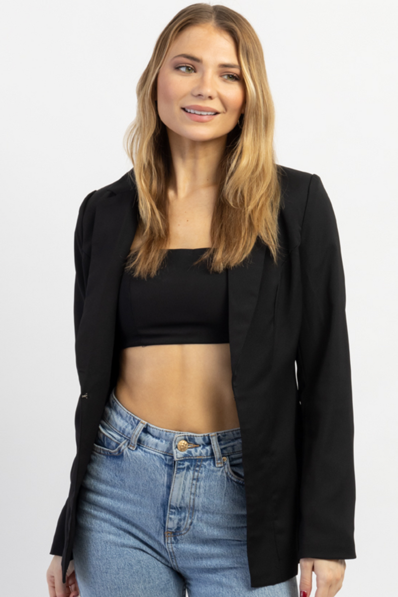 THE BLACK RIVA BLAZER SET