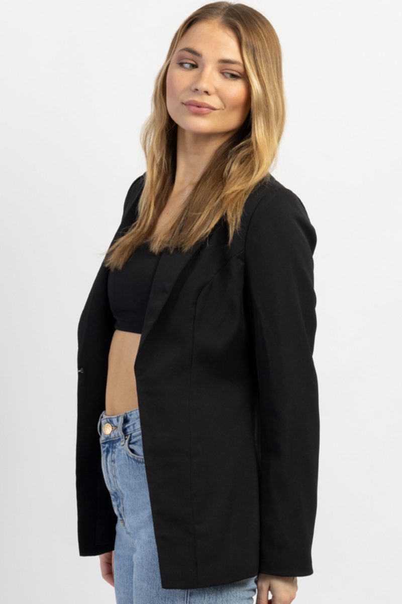 THE BLACK RIVA BLAZER SET