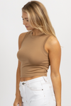 COCONUT SEAMLESS MUSCLE CROP TANK *BACK IN STOCK*