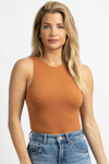 COPPER MUSCLE TANK RIBBED BODYSUIT