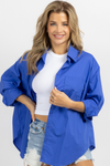 ROYAL BLUE RELAXED BUTTON DOWN
