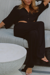 FLOAT ON BLACK COLLAR PANT SET *BACK IN STOCK*