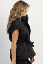 AVALON TIE QUILTED PUFFER VEST *BACK IN STOCK*