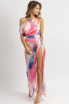 GAIA PINK WATERCOLOR MAXI DRESS *BACK IN STOCK*