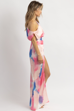 GAIA PINK WATERCOLOR MAXI DRESS *BACK IN STOCK*