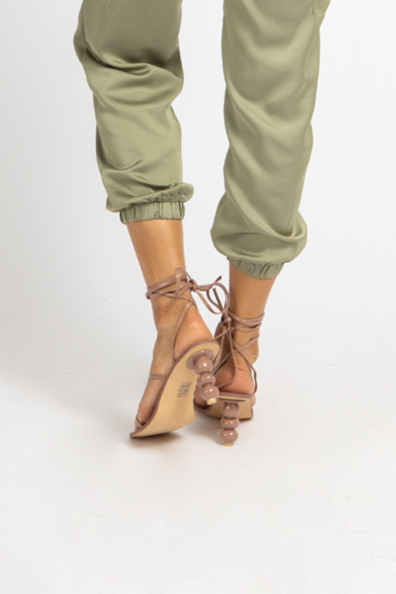 HILDA STRAPPY HEEL IN TAN