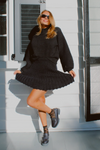 MANHATTAN BLACK SWEATER SKIRT SET *BACK IN STOCK*