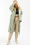 MINT OVERSIZE BELTED TRENCH COAT