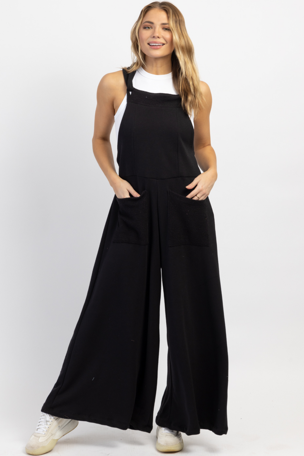 MOXIE MIDNIGHT RELAXED COTTON JUMPSUIT