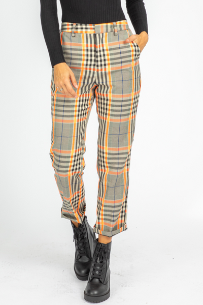 NEON CHECKER PANTS – L'ABEYE