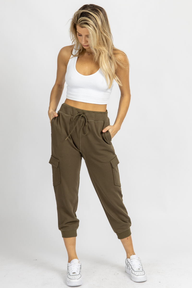 OLIVE CARGO RELAXED JOGGERS – L'ABEYE