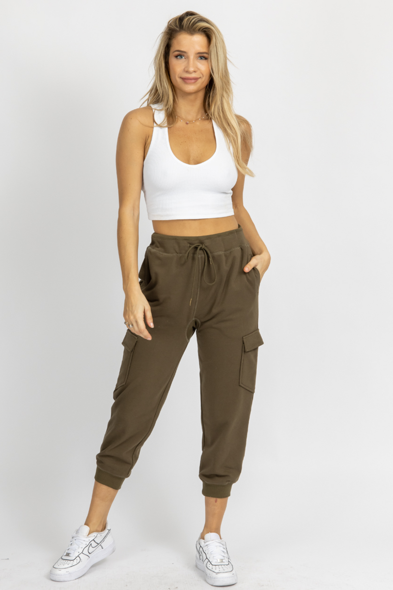 OLIVE CARGO RELAXED JOGGERS – L'ABEYE