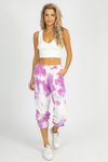 PURPLE TIE DYE FRENCH TERRY JOGGERS