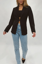 THE BLACK RIVA BLAZER SET