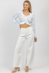 STAPLE WHITE WIDE LEG JEAN