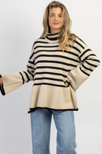 STRATFORD IVORY FLARE SLEEVE SWEATER