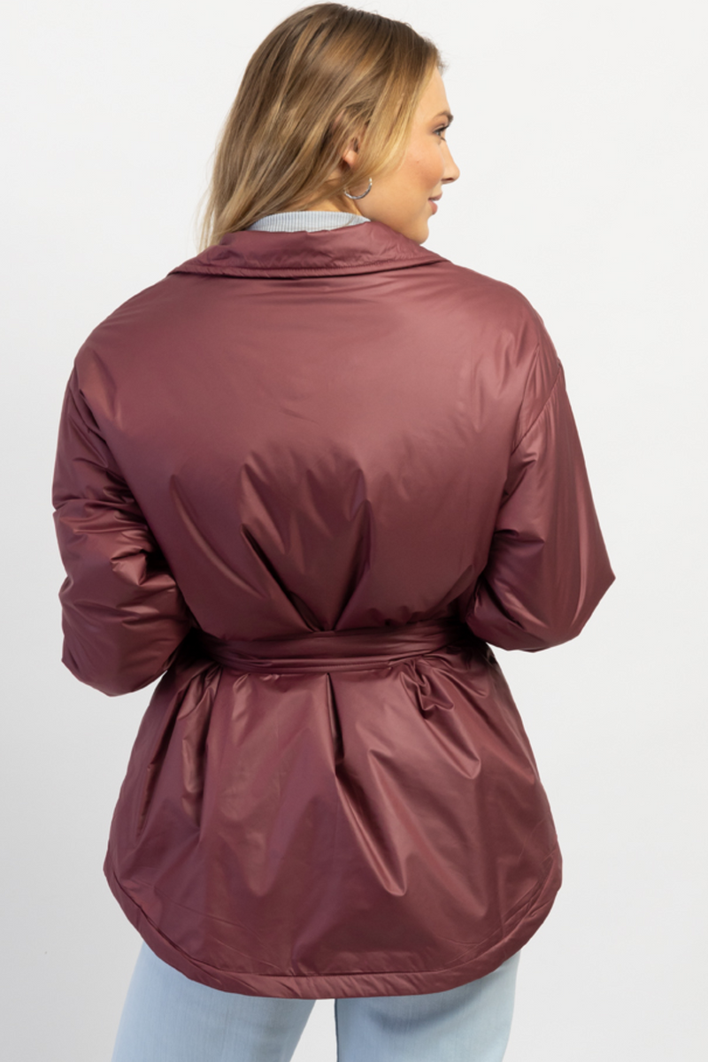THROW + GO MERLOT SHIRT JACKET